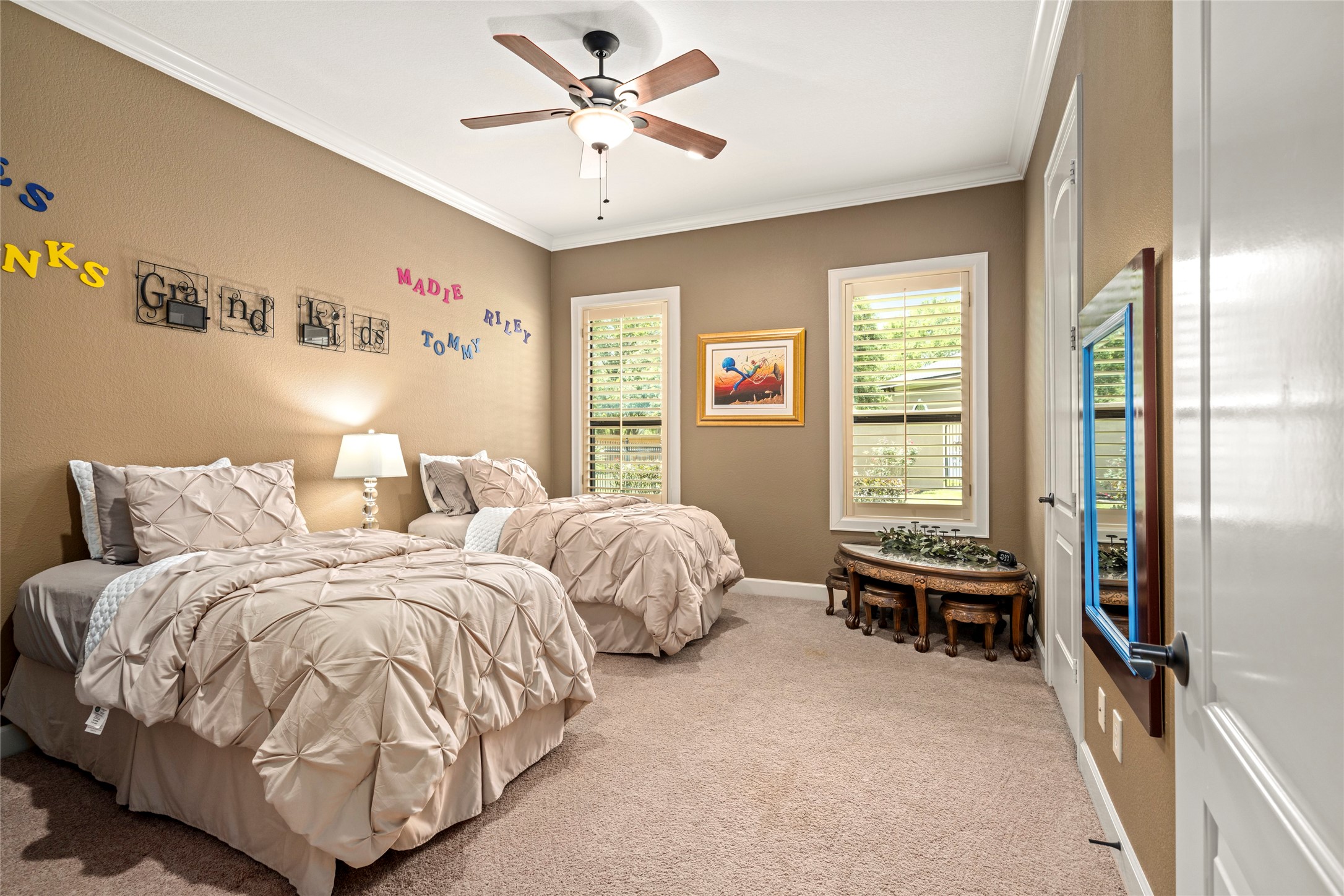 The other secondary bedroom is spacious also.