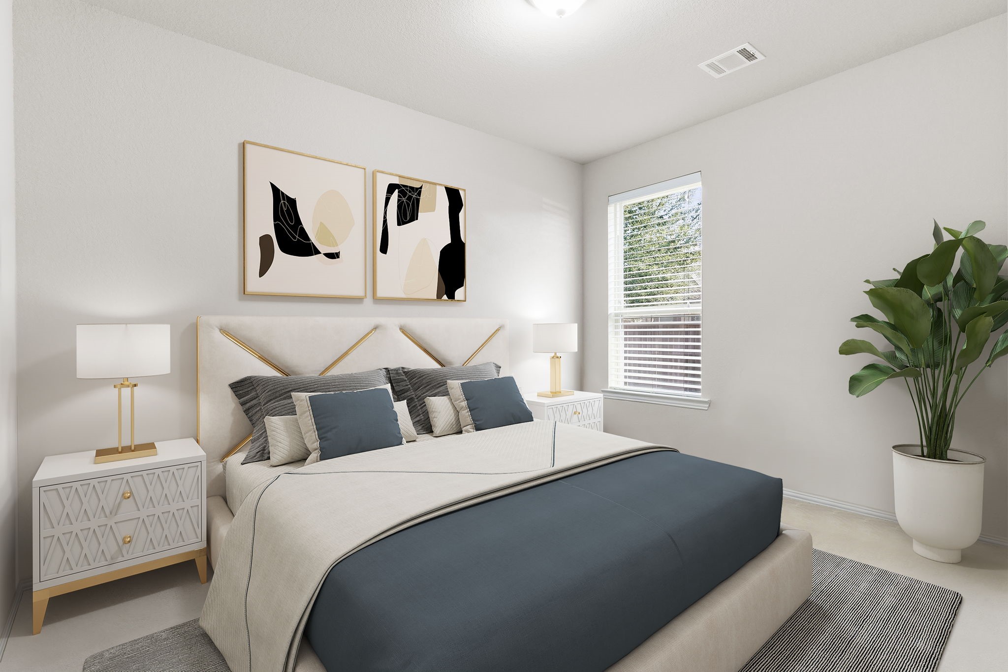 Virtually Staged: Second secondary bedroom perfect for your growing family