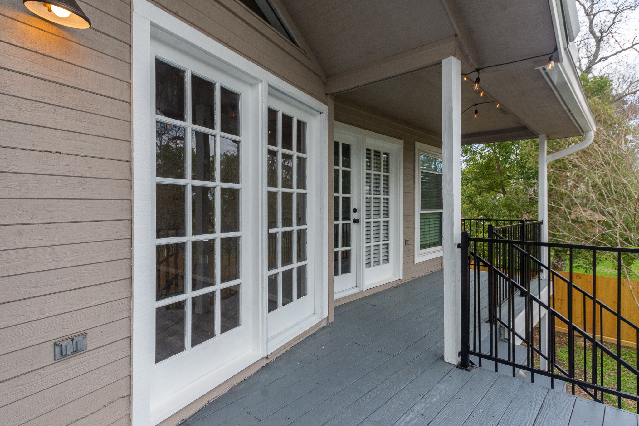 Upstairs deck