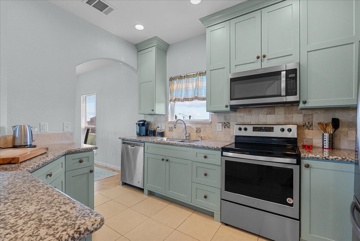 Spacious kitchen with plenty of storage