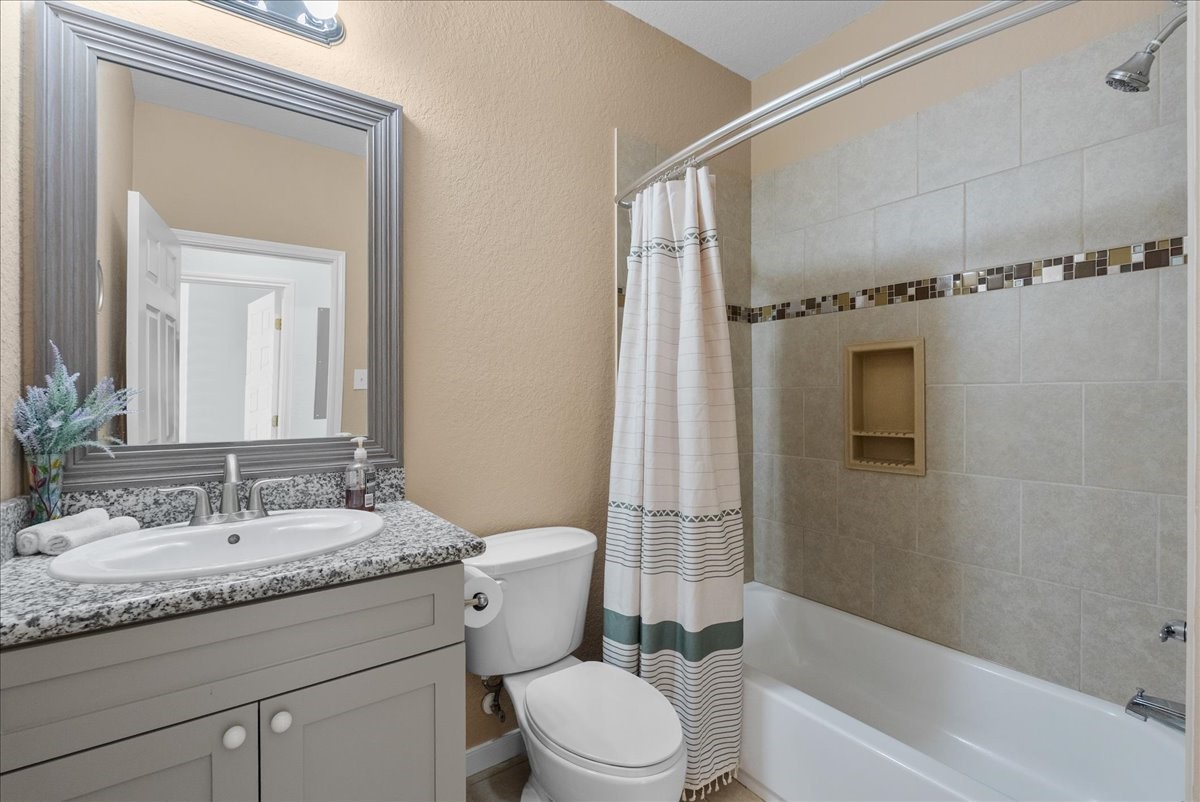 First bath is tastefully remodeled