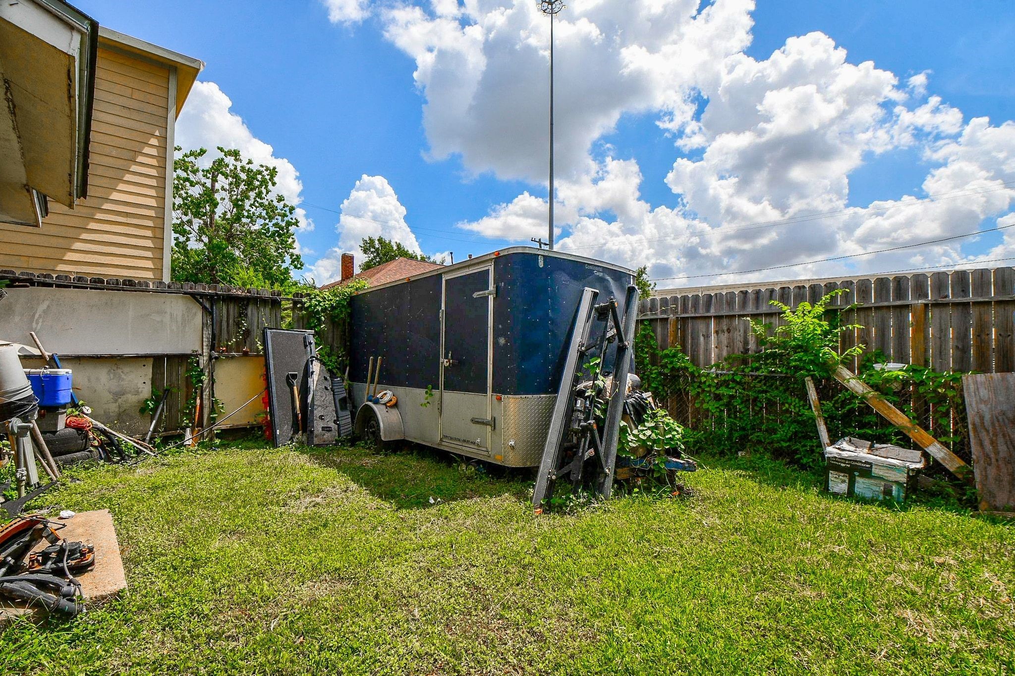 Back yard of property.