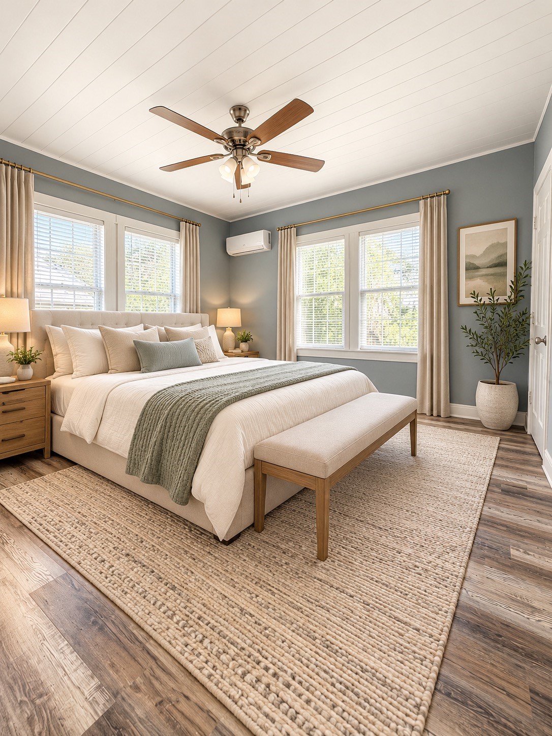 Bedroom staged. Bedroom staged.