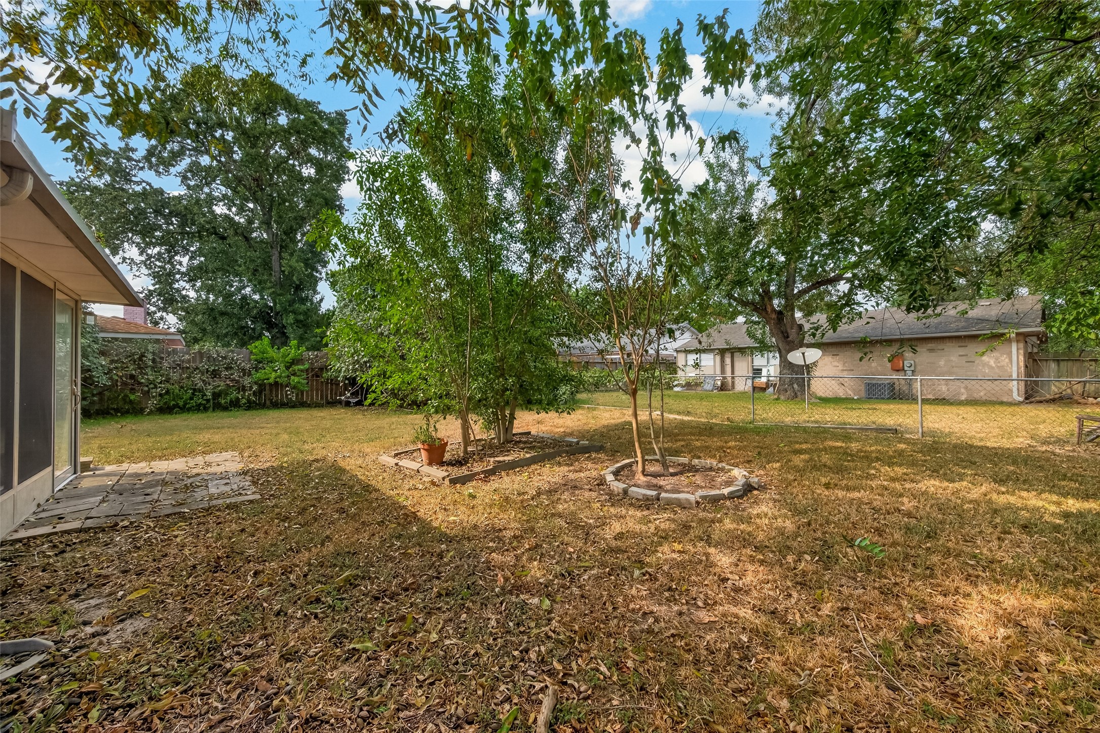 Another view of the backyard area.