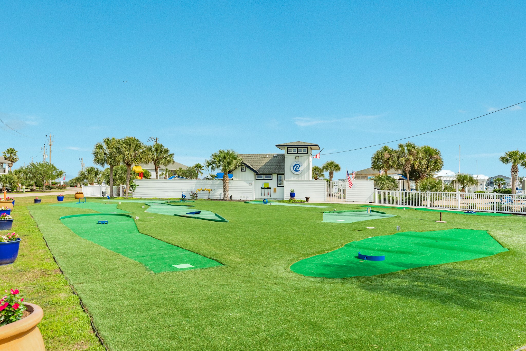 Miniature golf course for your enjoyment