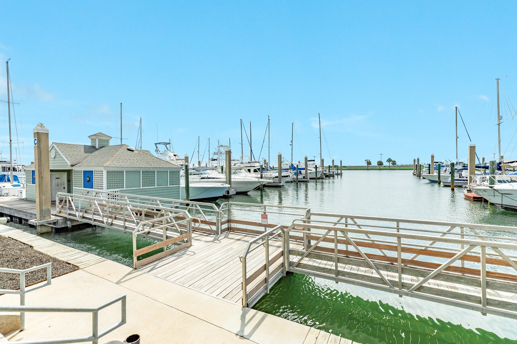 Amenities include boat launches and docks.
