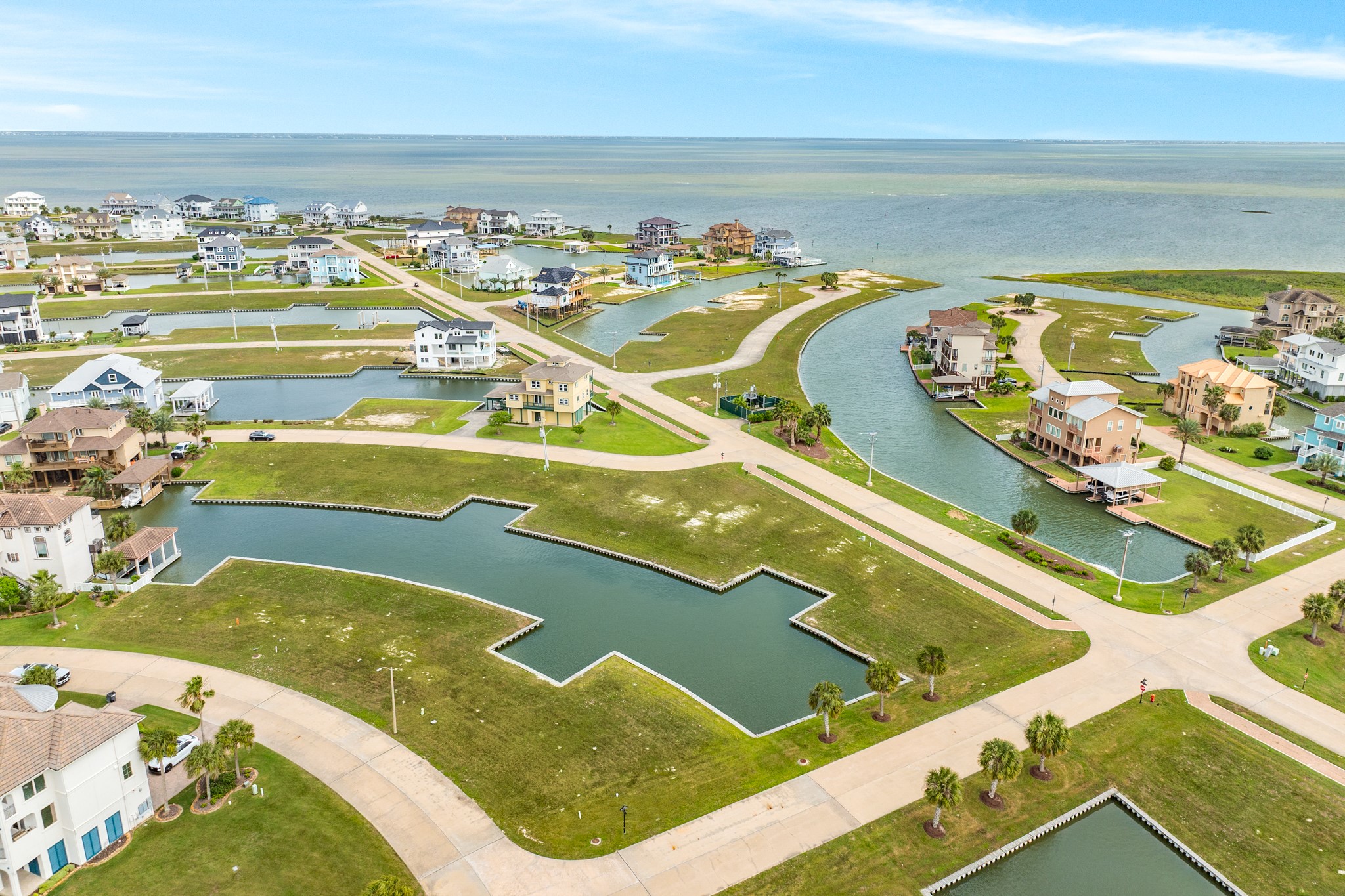 Bay breezes will keep your decks and home cool.