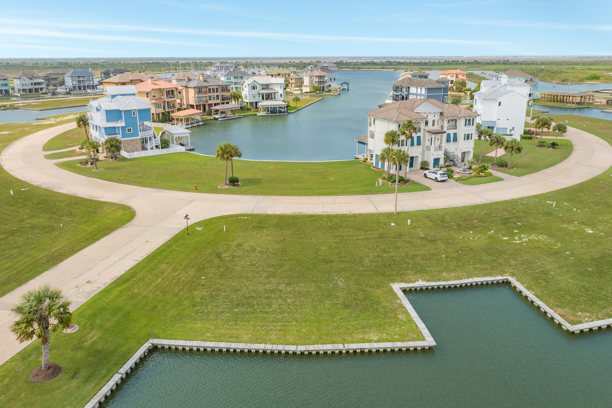 The homes in the neighborhood are well maintained and provide coastal beauty.