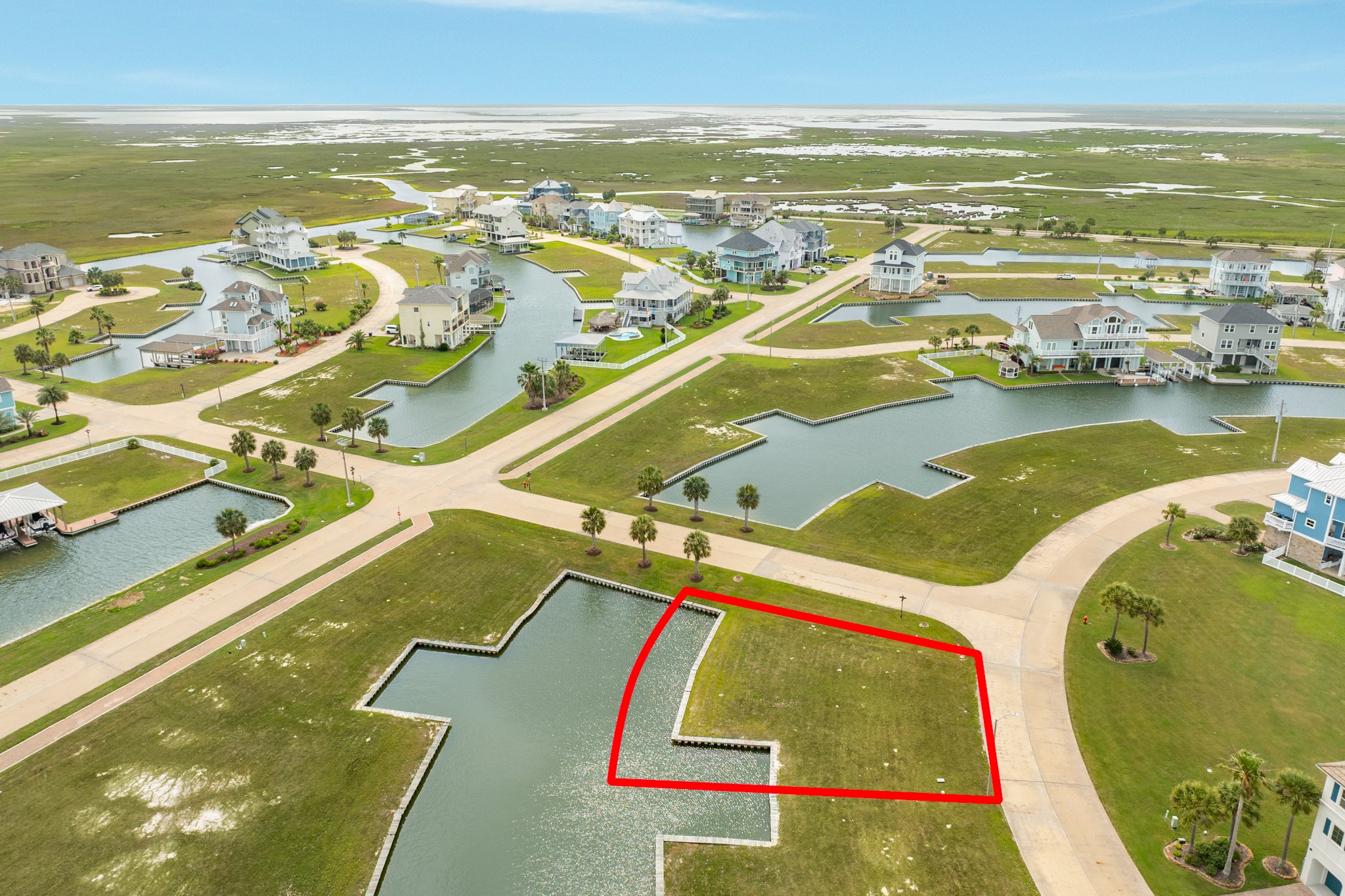 Another aerial view including current development of the neighborhood
