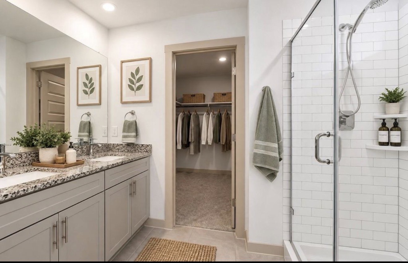 Virtual Staging Primary Bathroom
