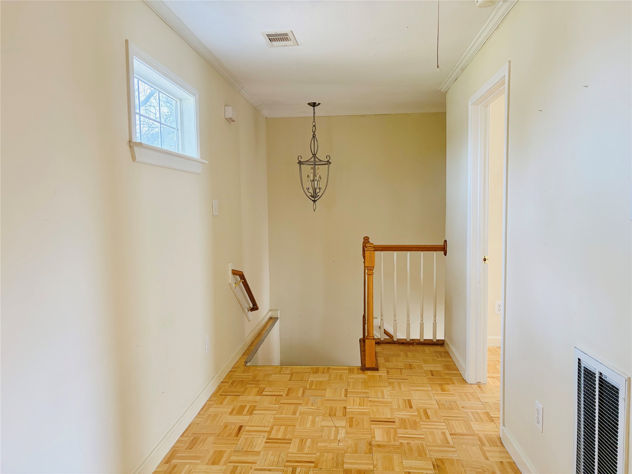 Hallway leading to downstairs
