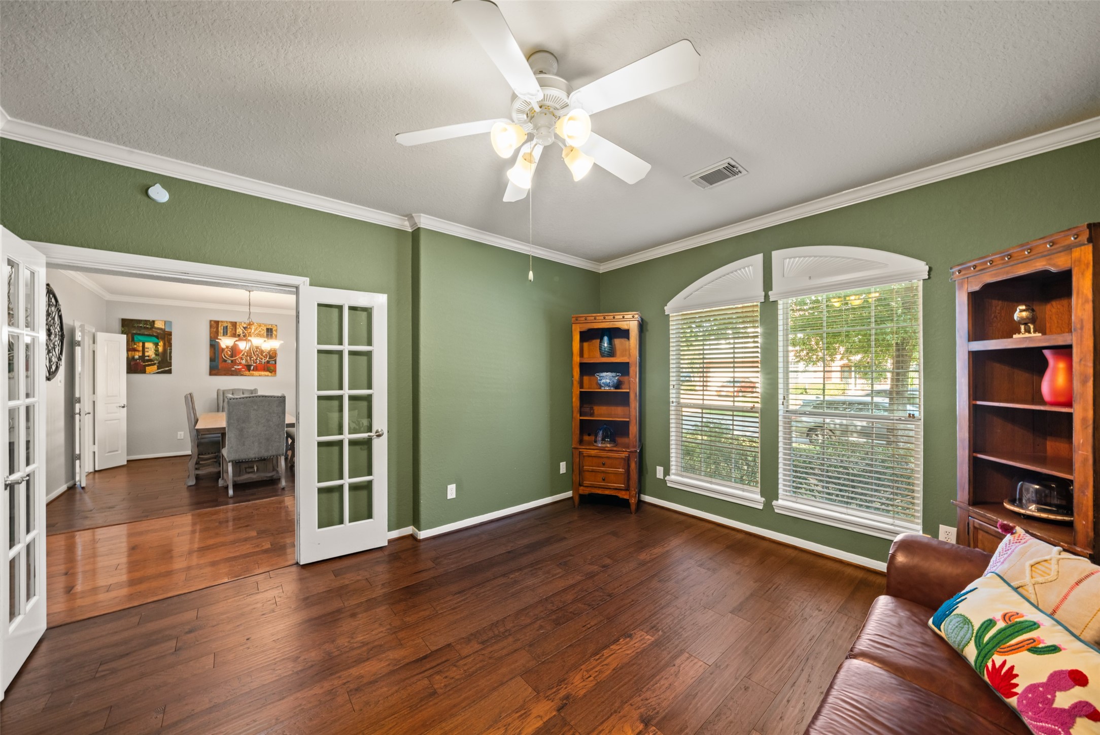 In addition to dedicated dining room, this beautiful home has a flexible space for a home office, hobbies, or more!