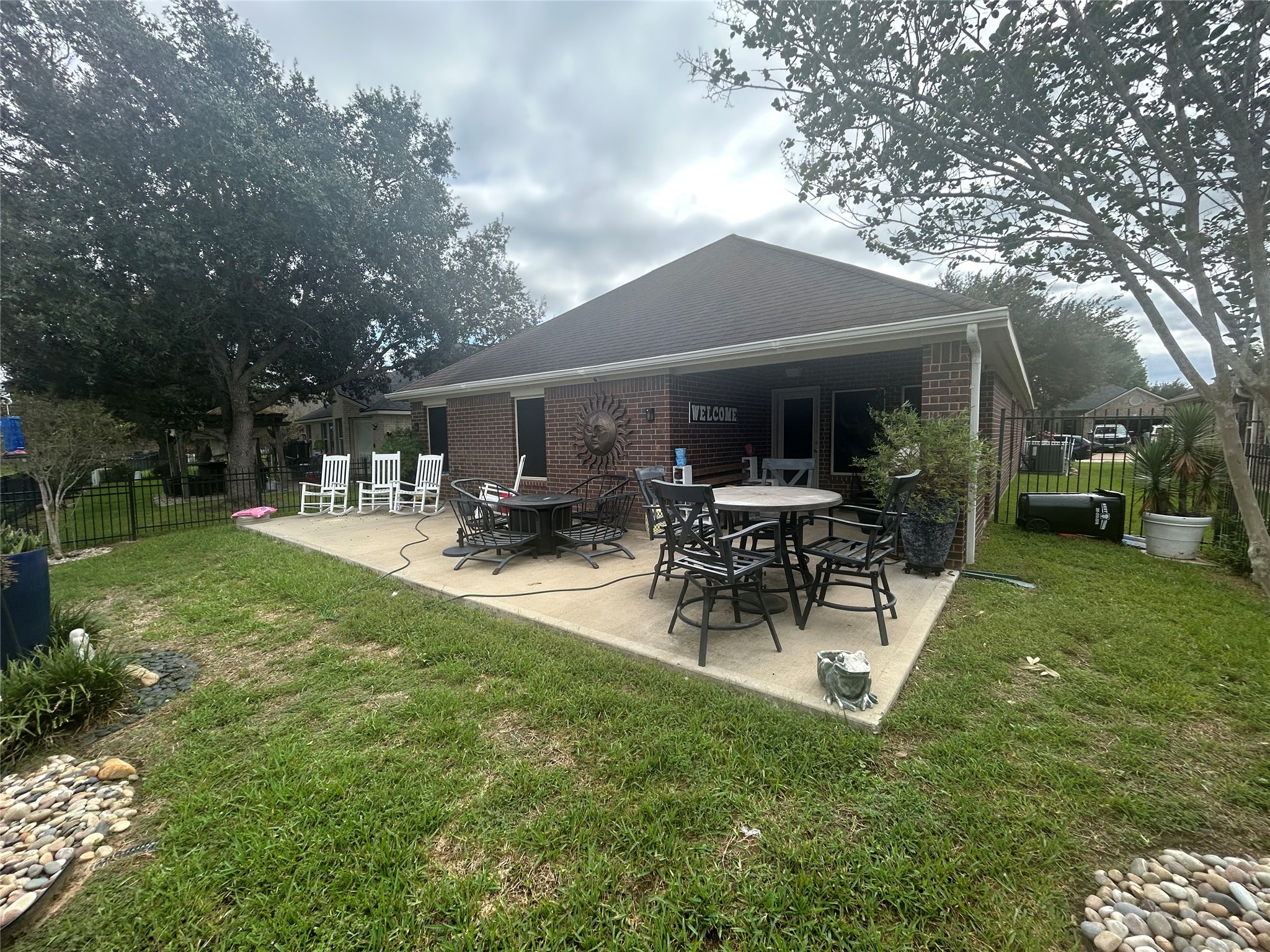 Right view of extended patio