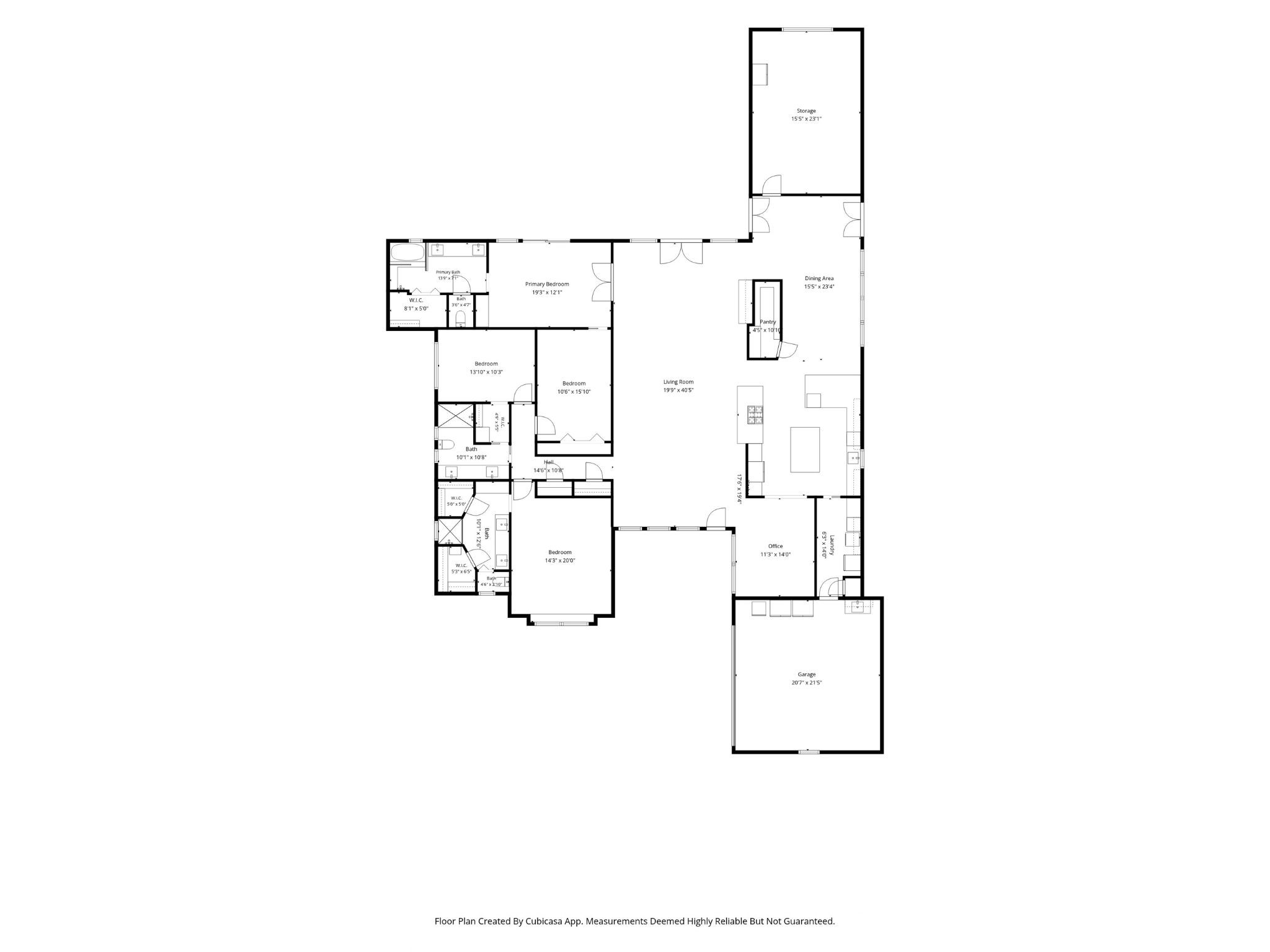 The floor plan provides an overview of the home's layout, including two primary suites, a third bedroom, multiple flexible living areas, and a dedicated indoor workshop. The arrangement offers versatility for a variety of living needs.
