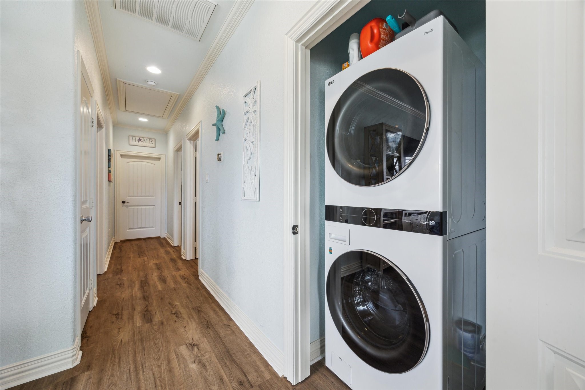 New LG stackable washer/dryer - full size.