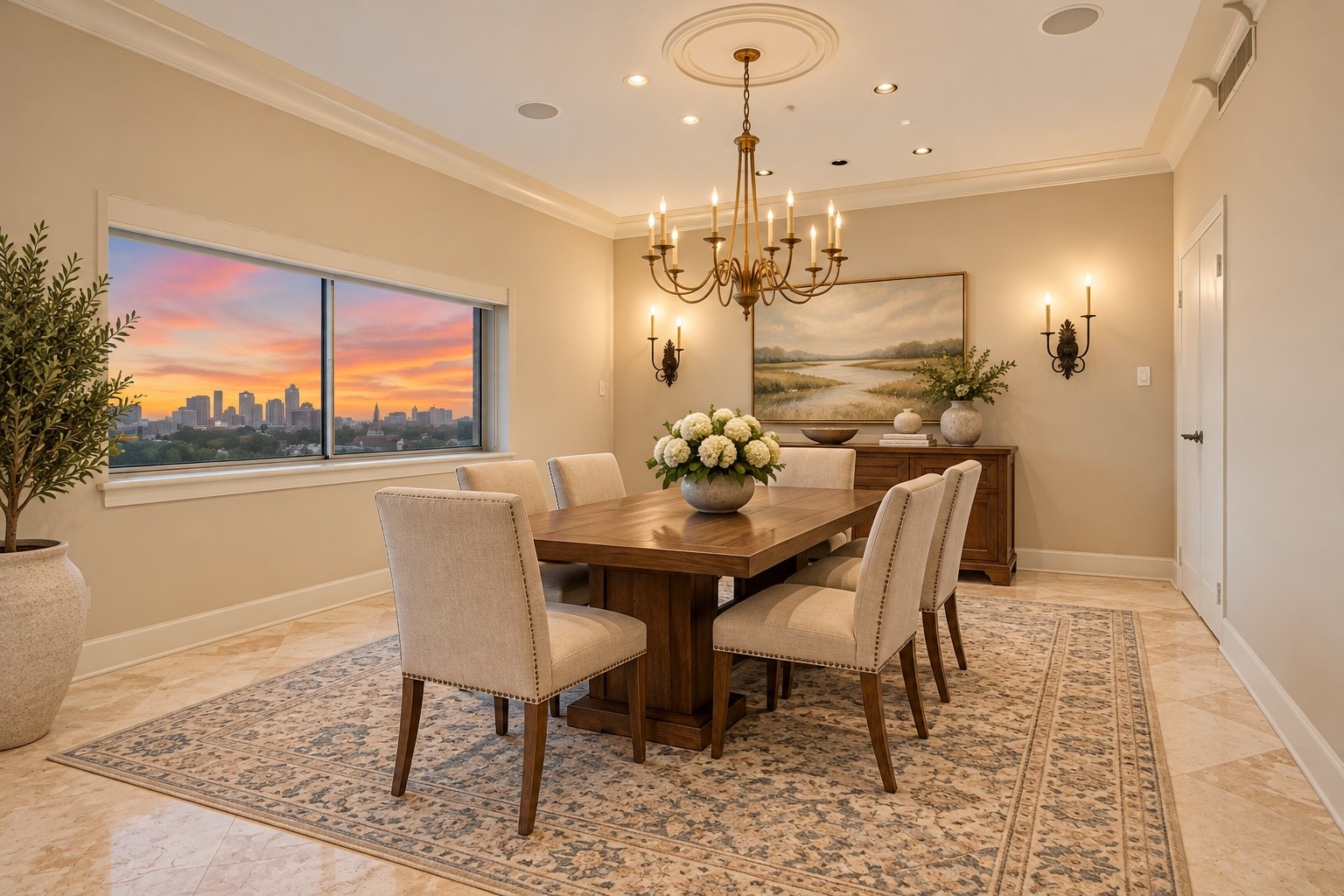 This wonderful space has been virtually staged