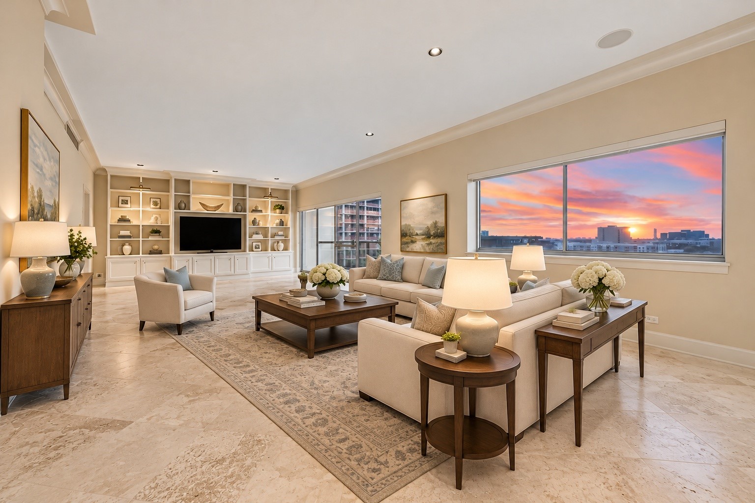 This wonderful space has been virtually staged