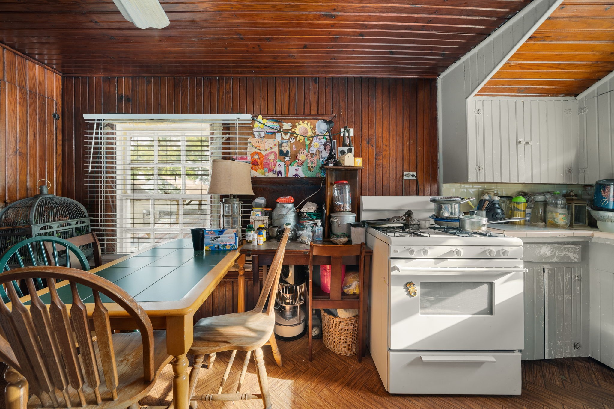 Second home in back has a full kitchen.