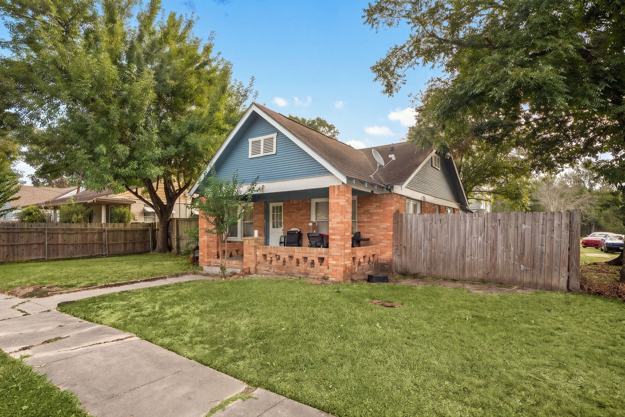 Beautiful solid brick corner lot home.