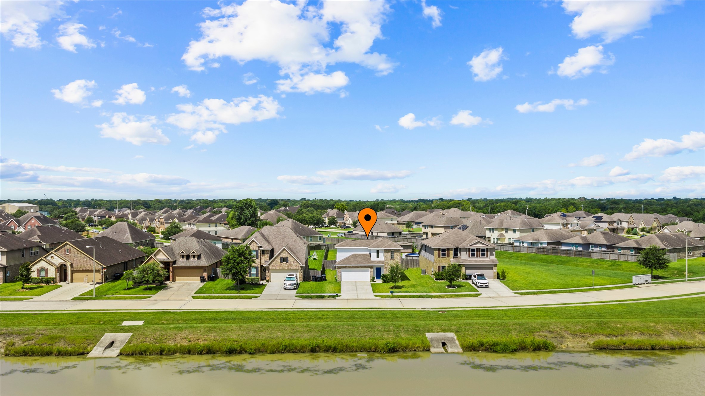 No front neighbors! Across the street, you have a stocked retention pond. No front neighbors! Across the street, you have a stocked retention pond.