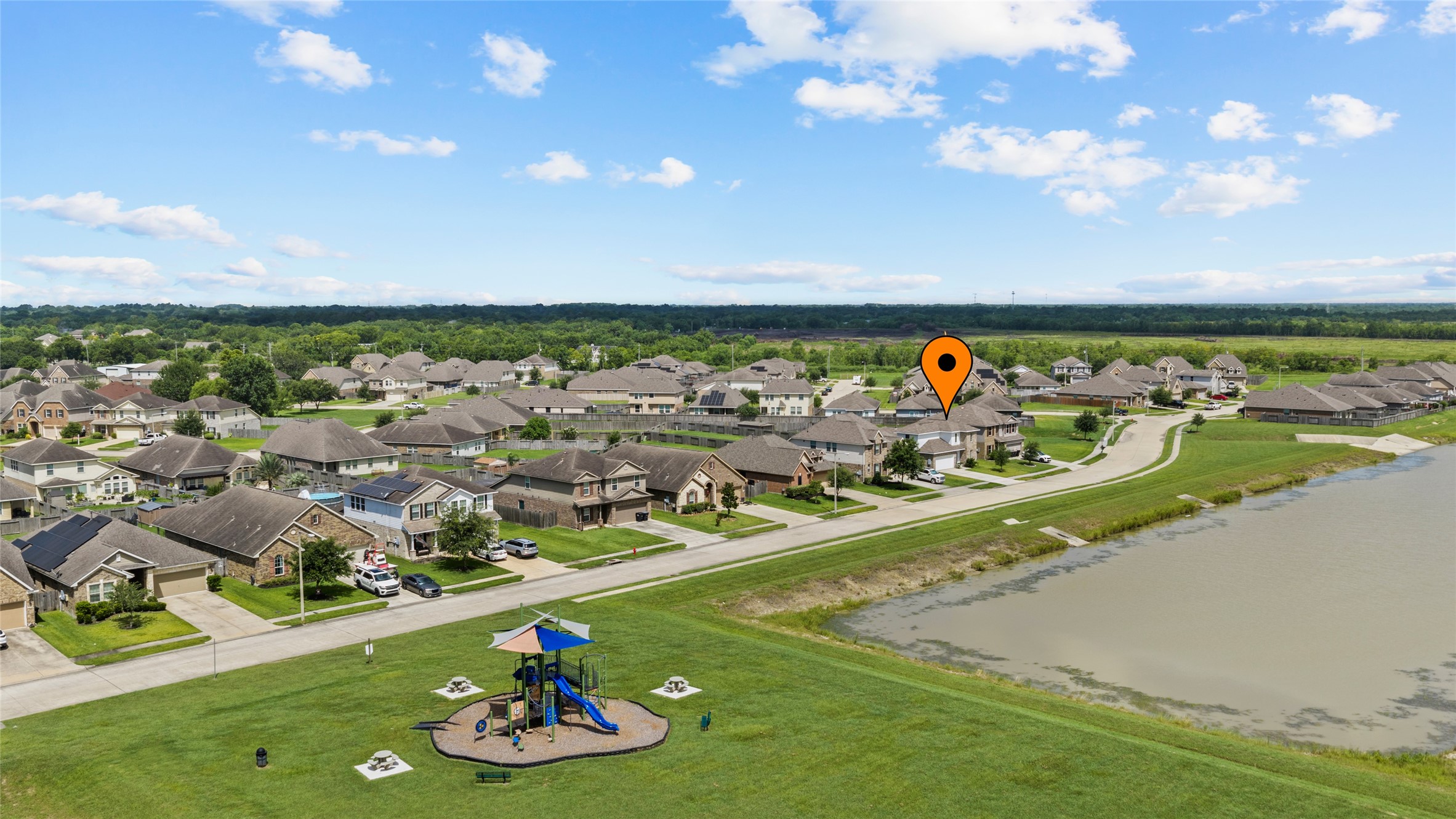 The neighborhood playground is located just a few homes away for convenient outdoor fun.