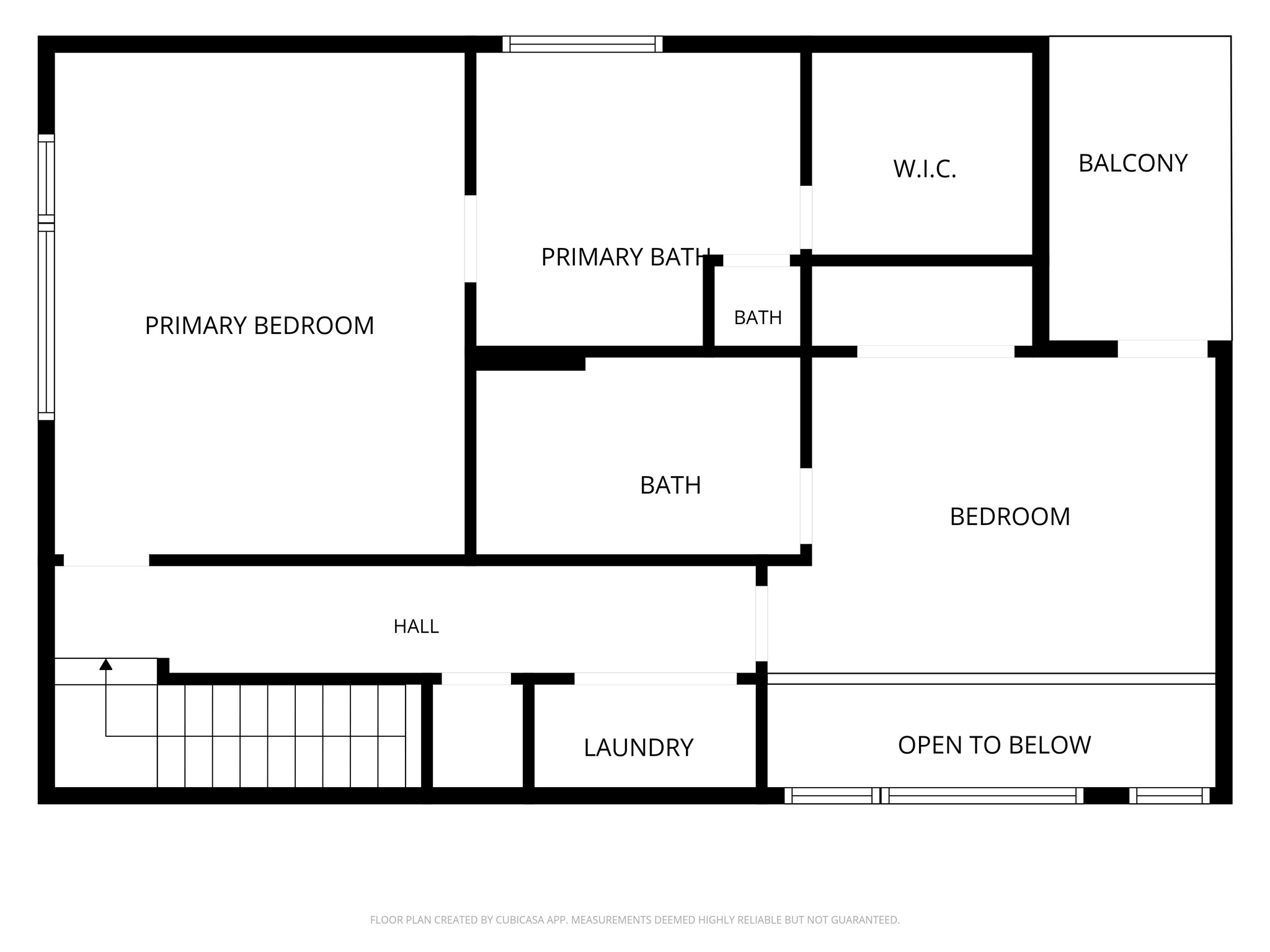 Third floor main bedrooms and laundry.