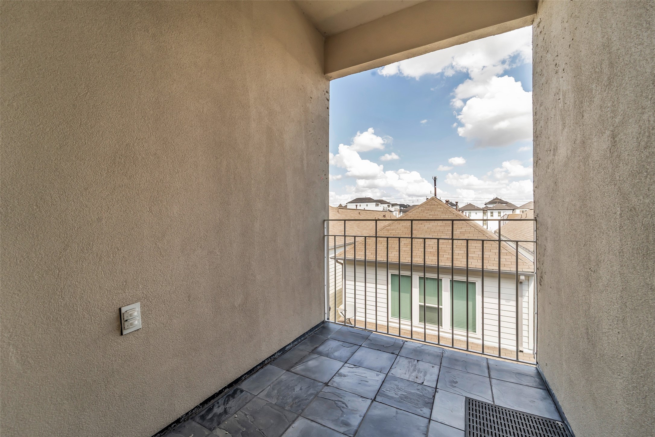 Balcony off the secondary bedroom.