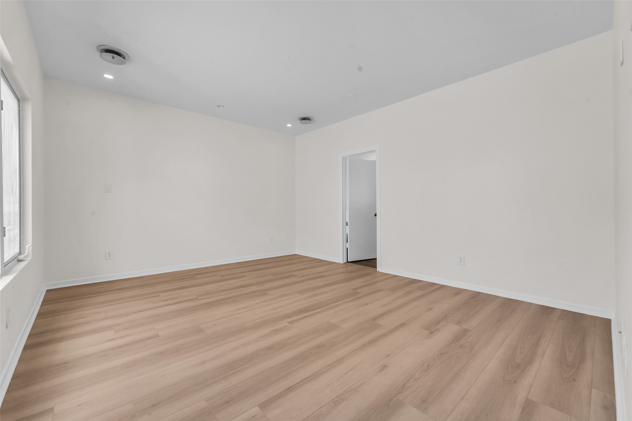 Spacious primary bedroom