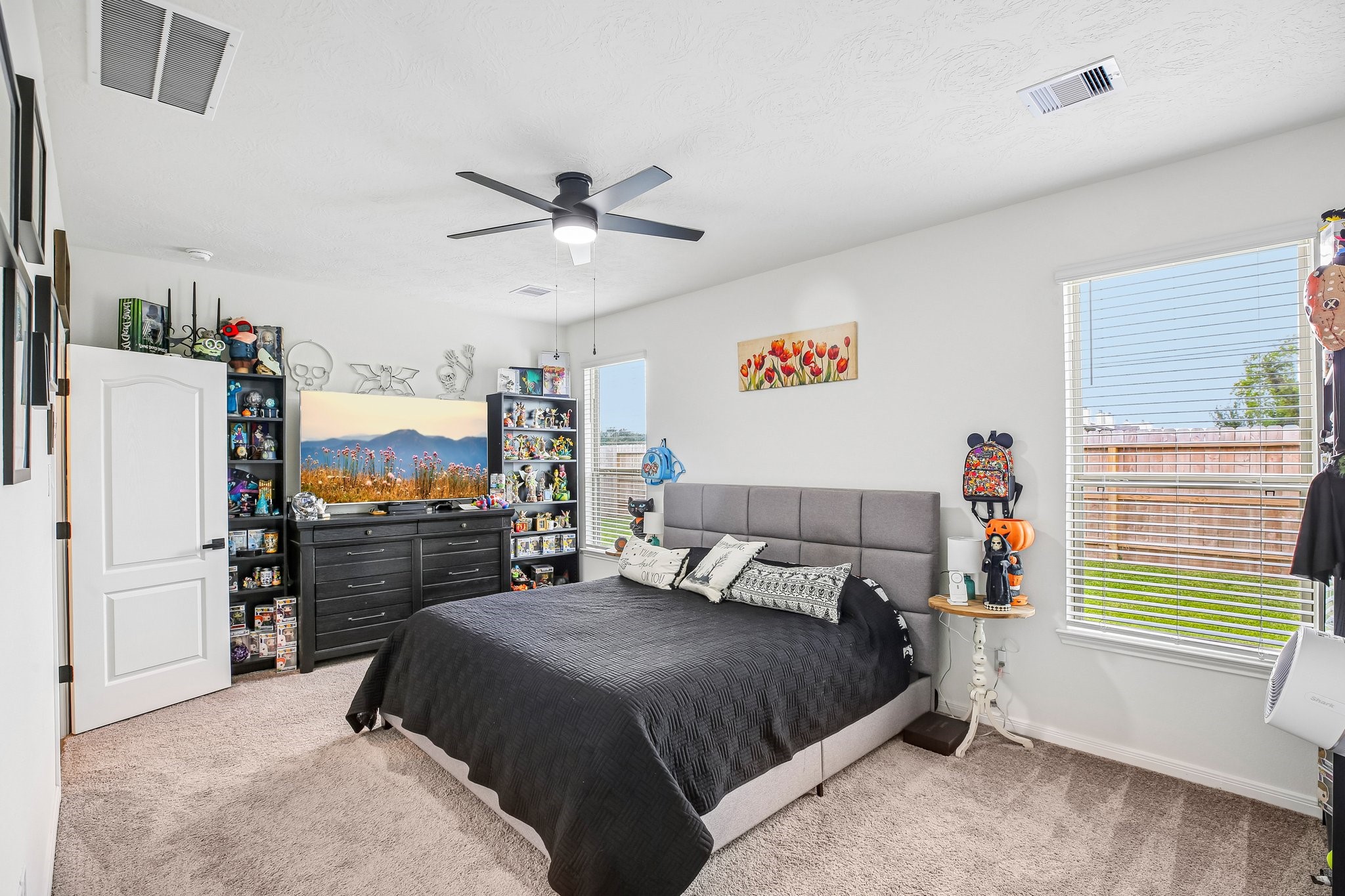 Spacious primary bedroom