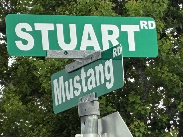 Stuart Rd and CR 160 are the same roads at this intersection. Stuart Rd and CR 160 are the same roads at this intersection.