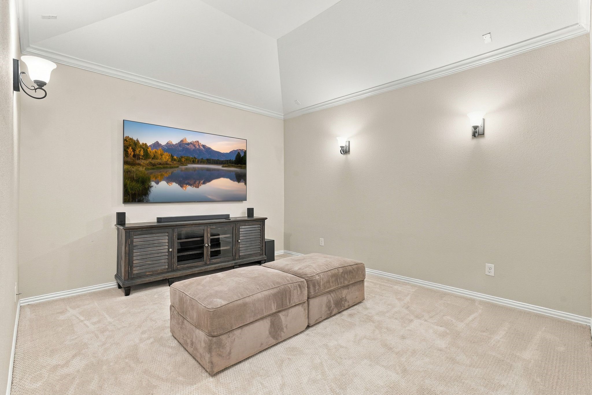Imagine entertaining in the movie room!