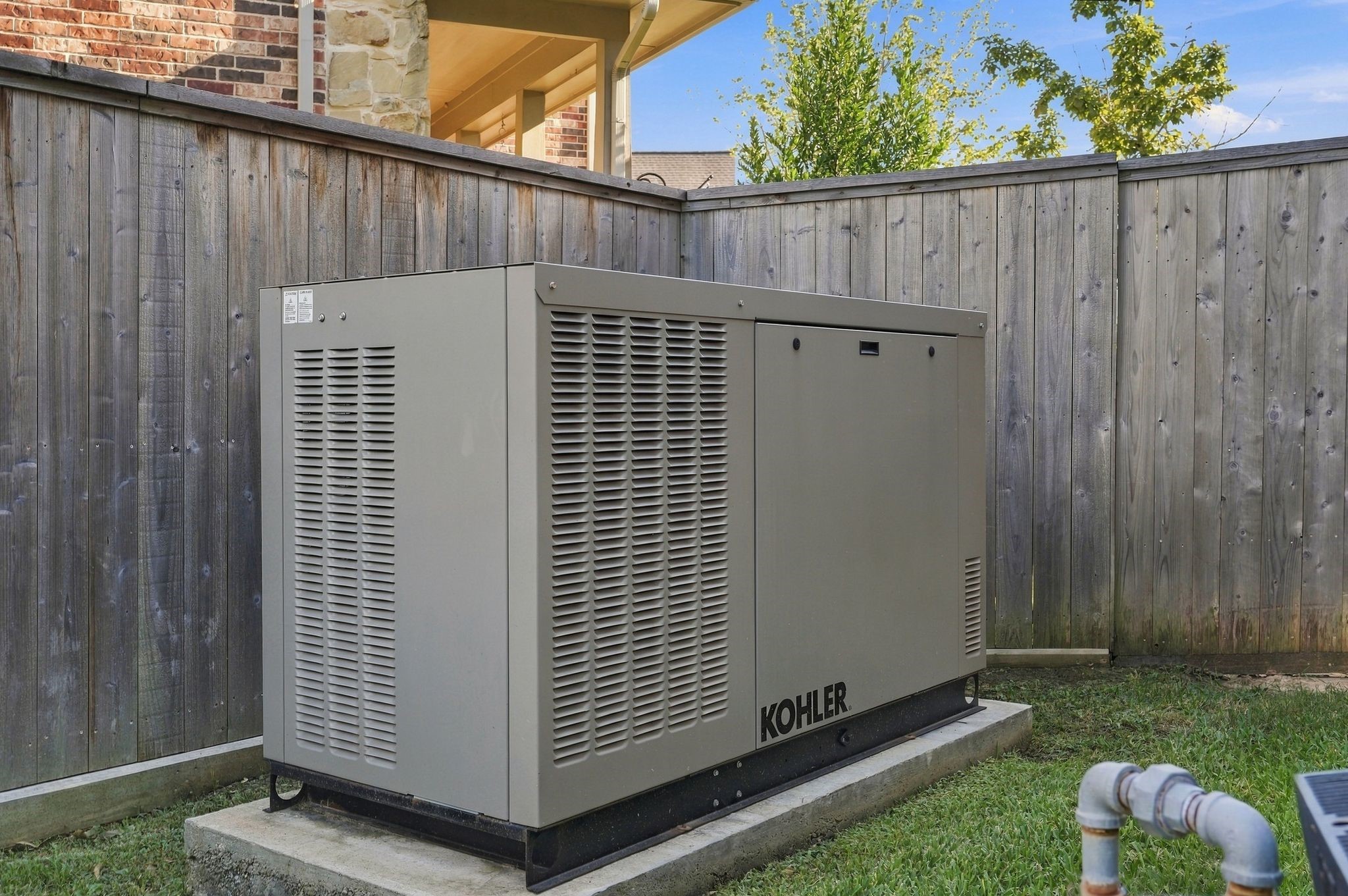 New 38kW Kohler diesel/natural gas generator (2025). Never have to worry about losing power!