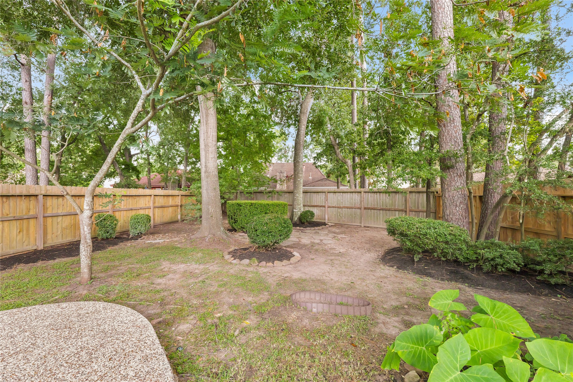 Mature trees provide plenty of shade