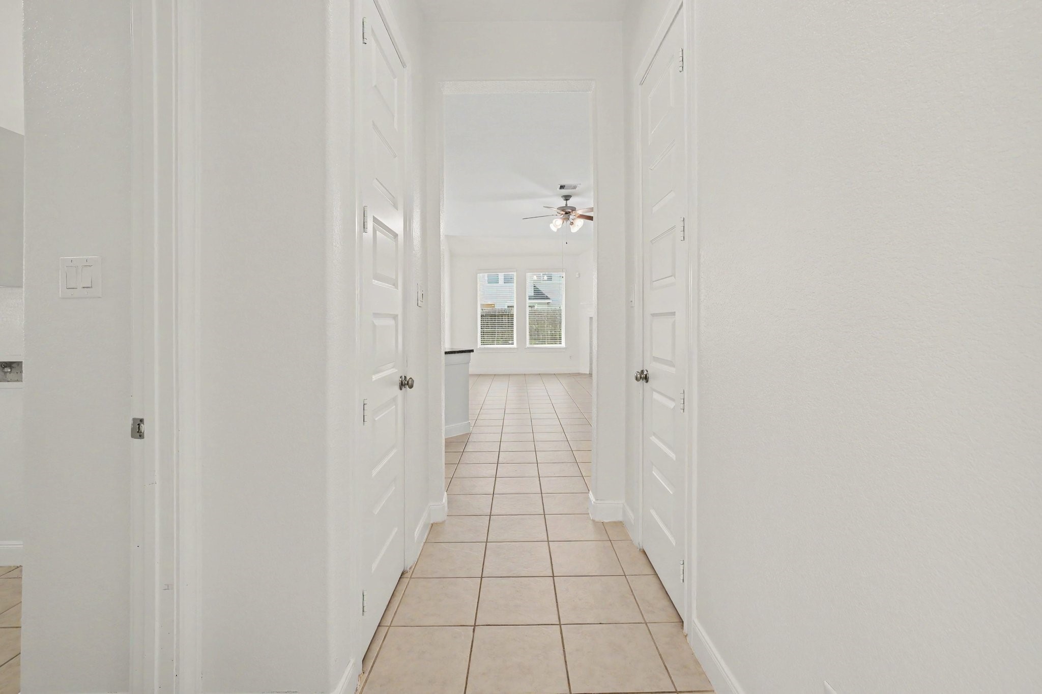 Tile flooring in main areas