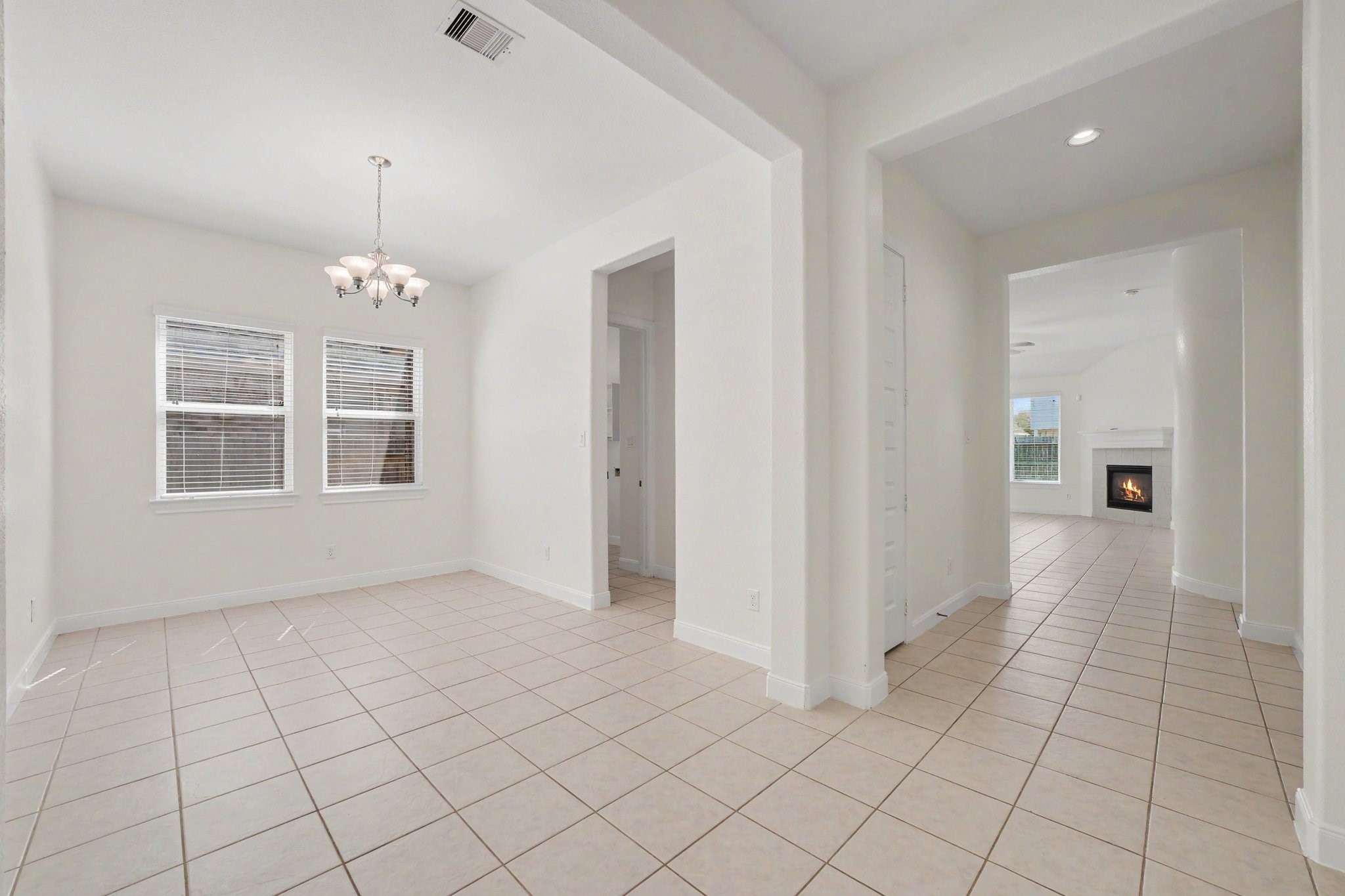 View of the formal dining room with access to the main living and kitchen