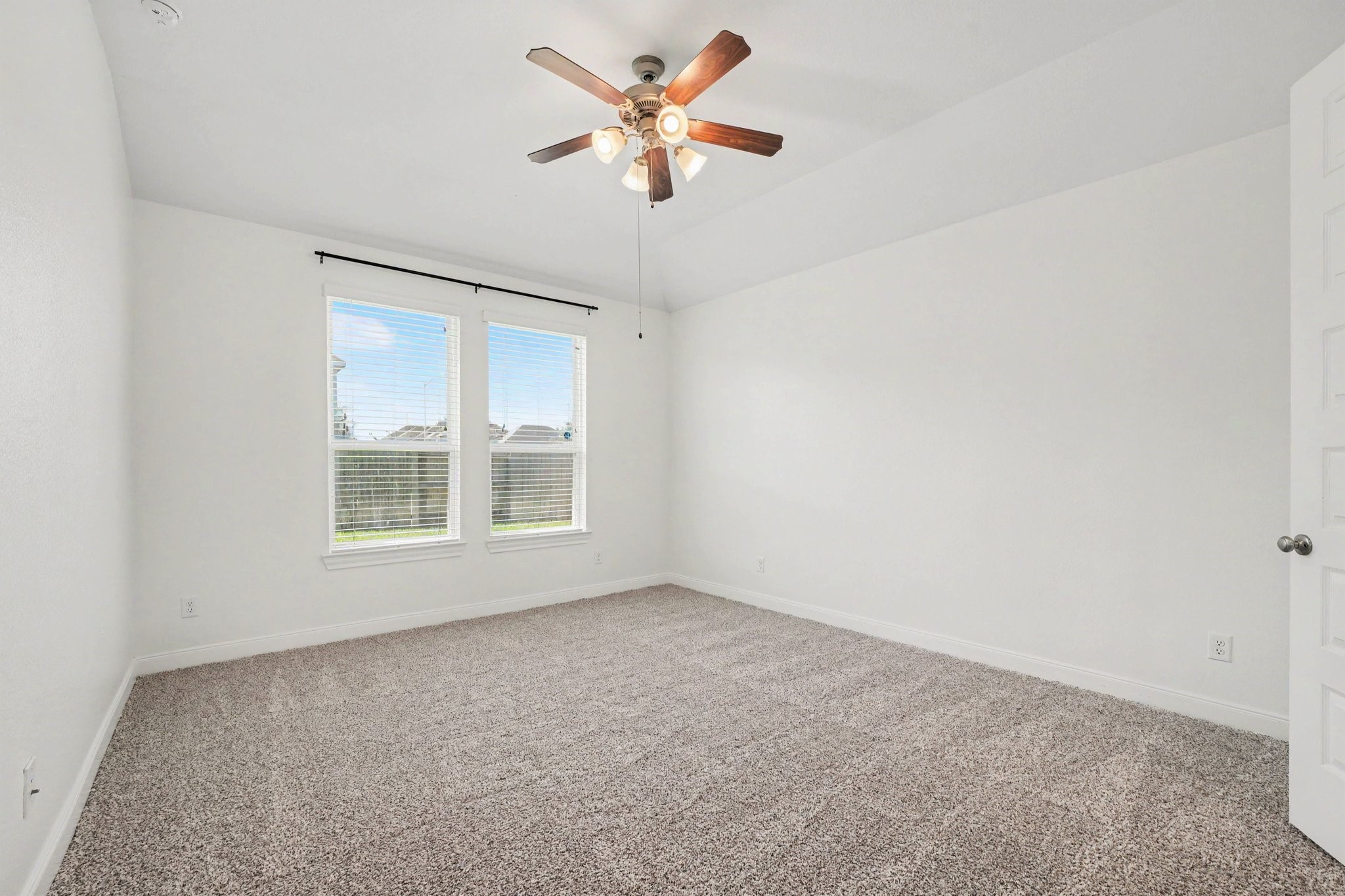 View of the spacious primary bedroom