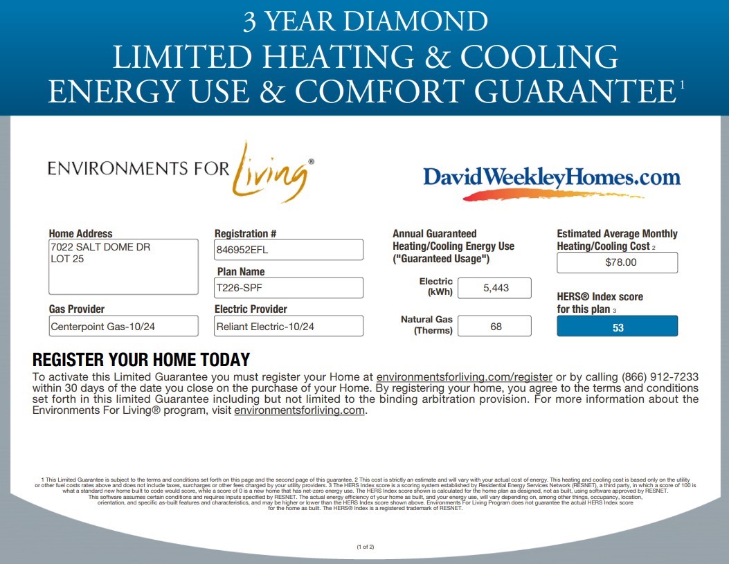 With 2x6 exterior wall construction, we can use a higher R value insulation which saves you money on your heating and cooling billsAsk us about our guarantee!