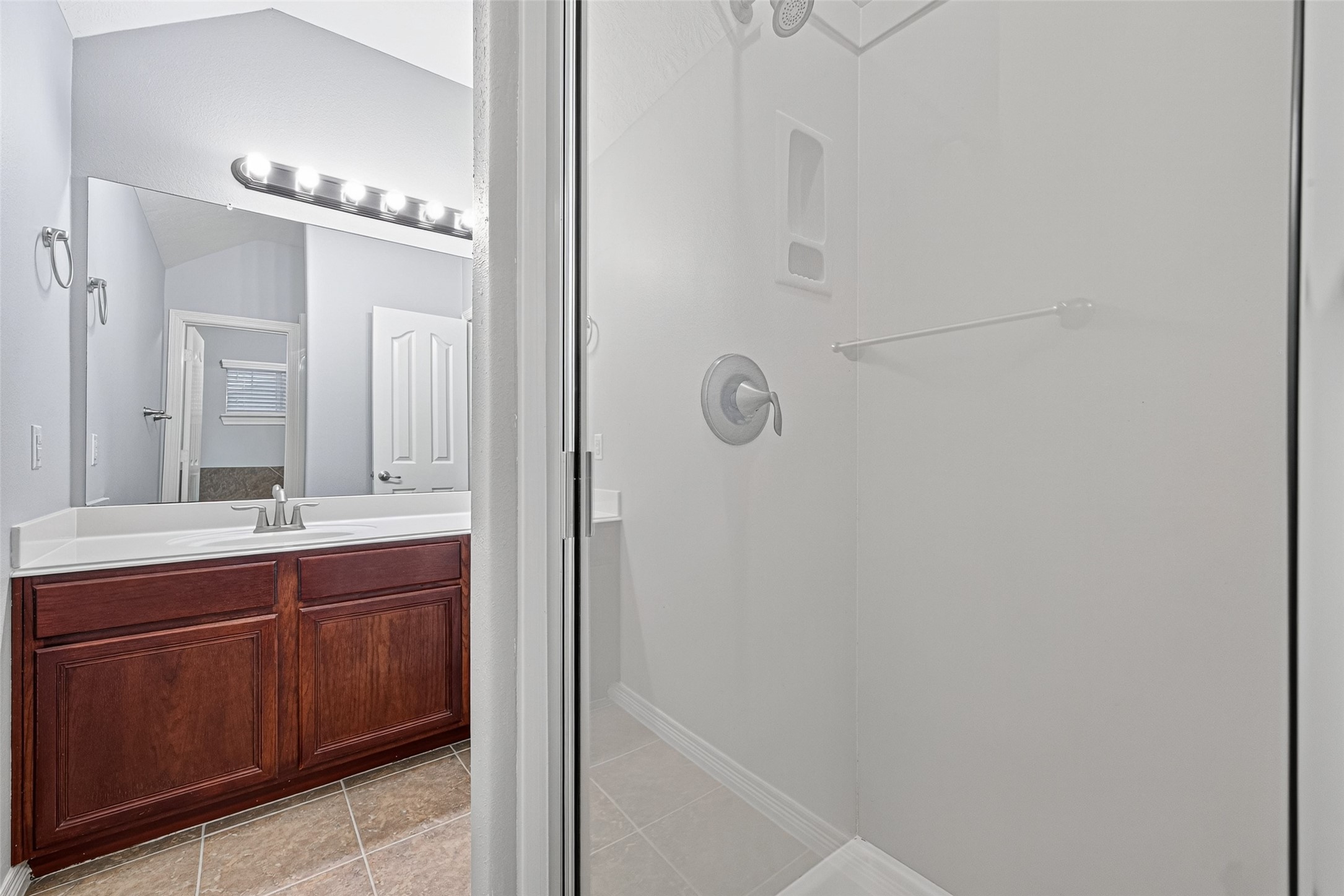 Primary stand alone shower.