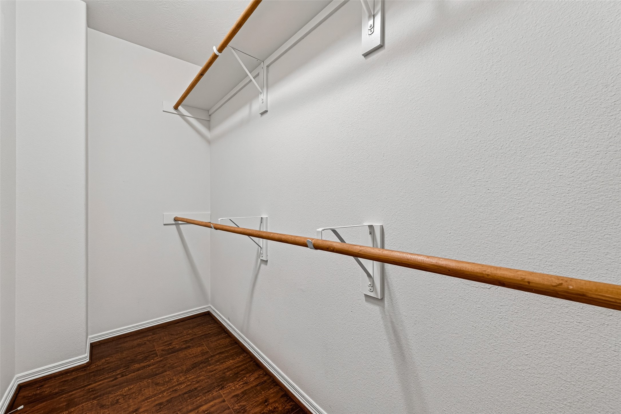Spacious walk-in closet.