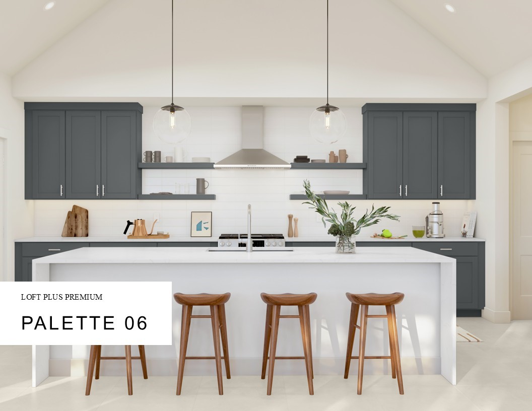Farmhouse Look Palette 6 Selection Sheet (*Artist rendering used for illustration purposes only.)