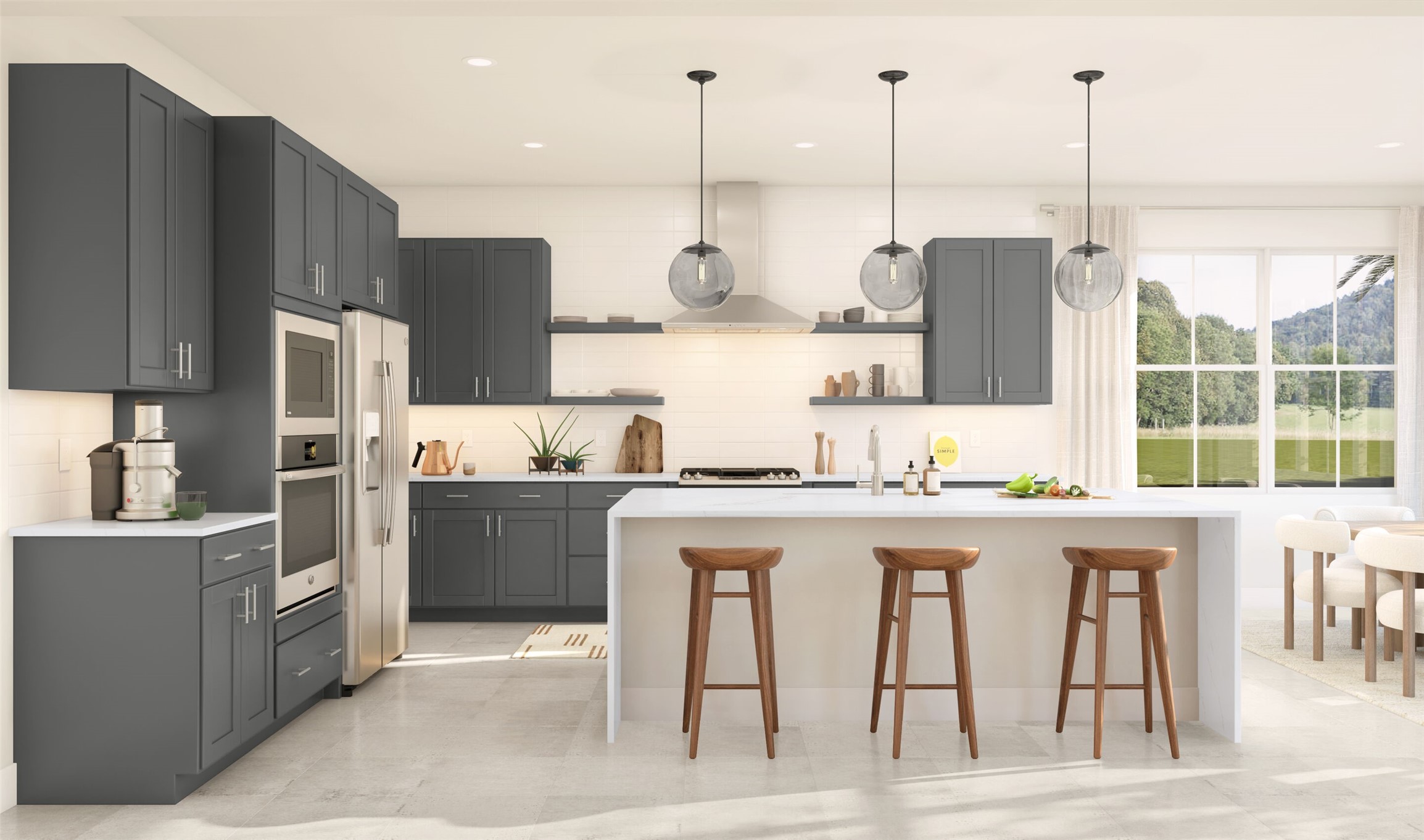 Gourmet island kitchen (*Artist rendering used for illustration purposes only and are subject to change without notice.)