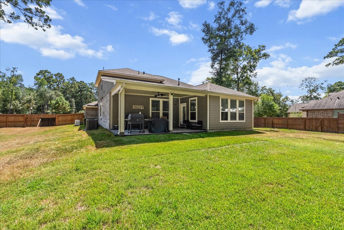 Step outside to a huge cleared and fenced backyard with room to play, entertain, garden or simply enjoy the space.