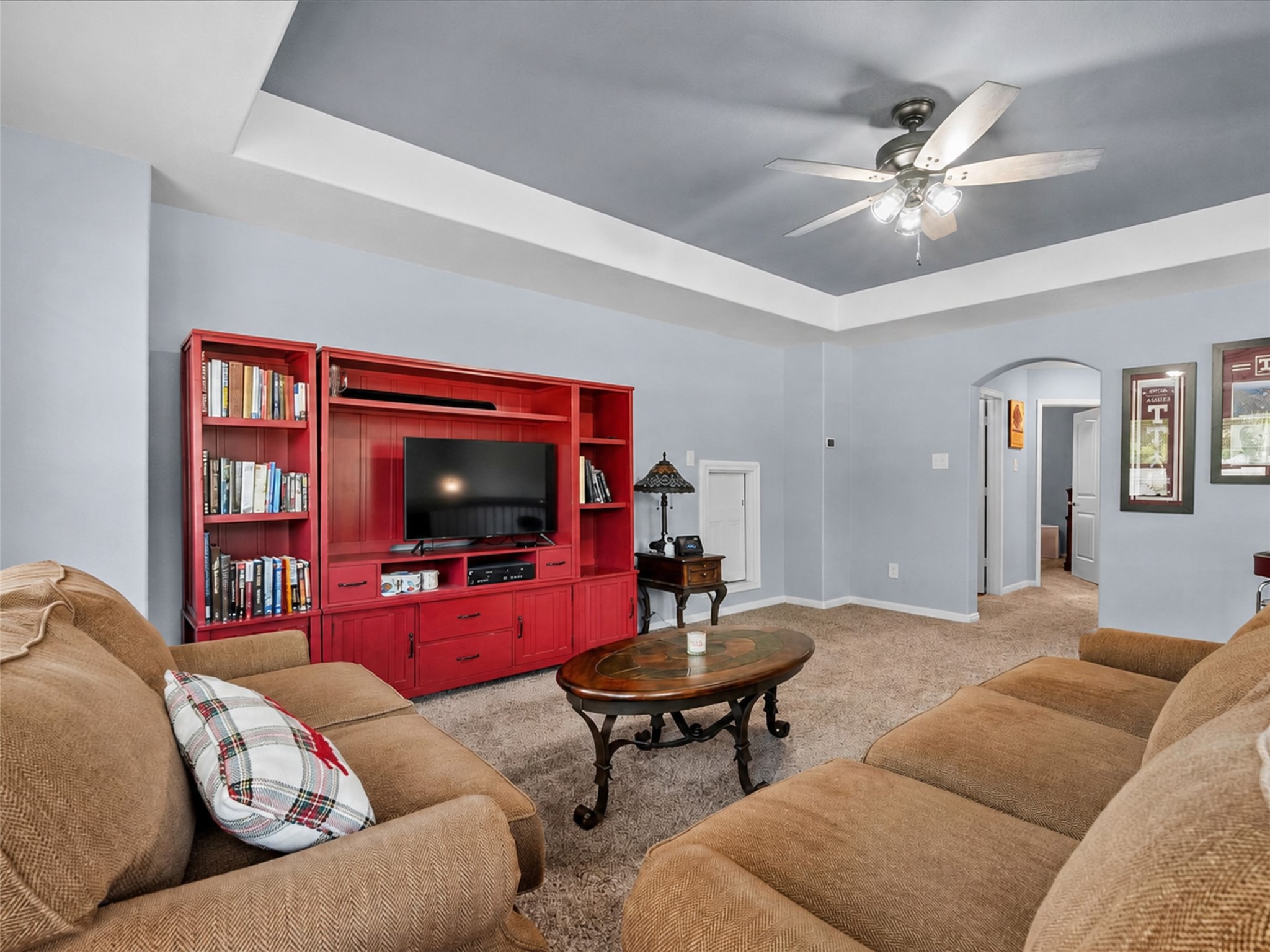 The oversized game room offers plenty of room to create the entertainment or flex space you've been wanting.