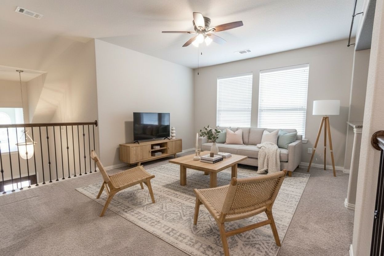 Digitally staged- Family Rm