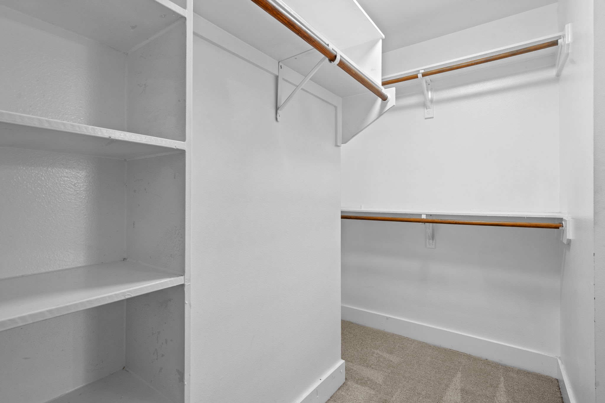 The closet space adds practical storage for clothing, linens, and everyday organization. In a three-story layout, these storage details help the home live more comfortably.