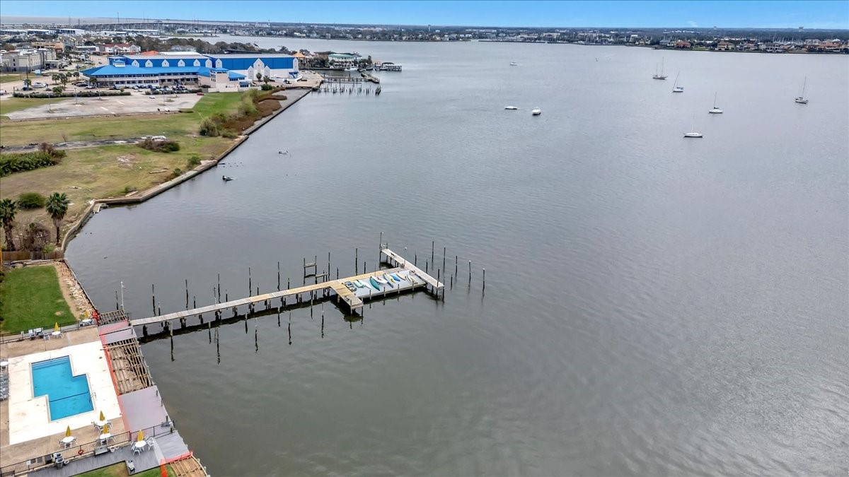 The pier provides stunning views of Clear Lakea tranquil spot to enjoy sunsets and the beauty of the water.