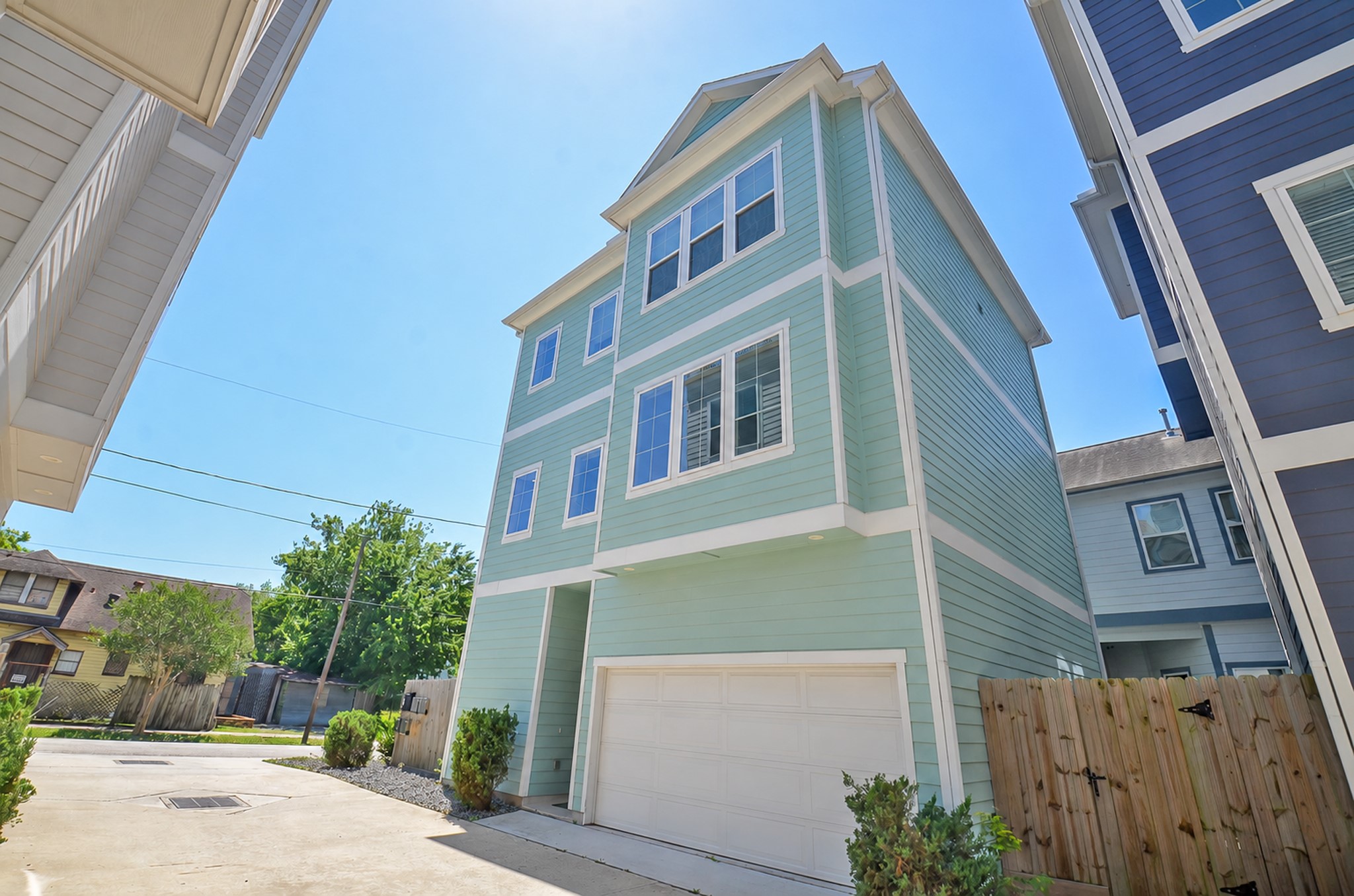 Large low-e energy efficient windows throughout the exterior allow for abundant natural light inside, the 2-car garage allows for secure, off street parking, and a privacy fence gives just enough outdoor space for your grilling, child and pet needs.