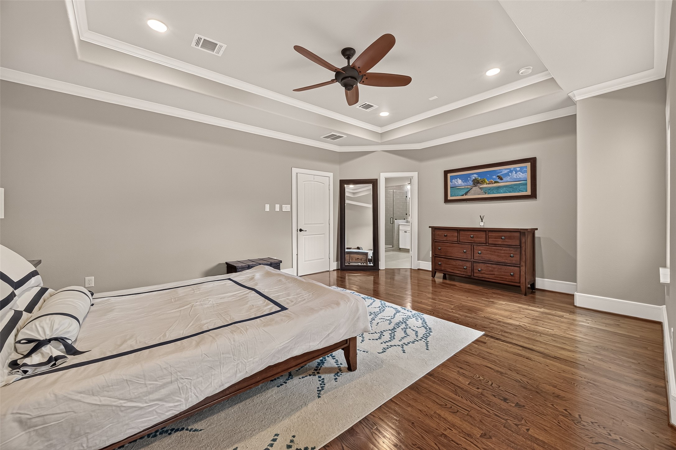 Coffer ceilings and ceiling fans