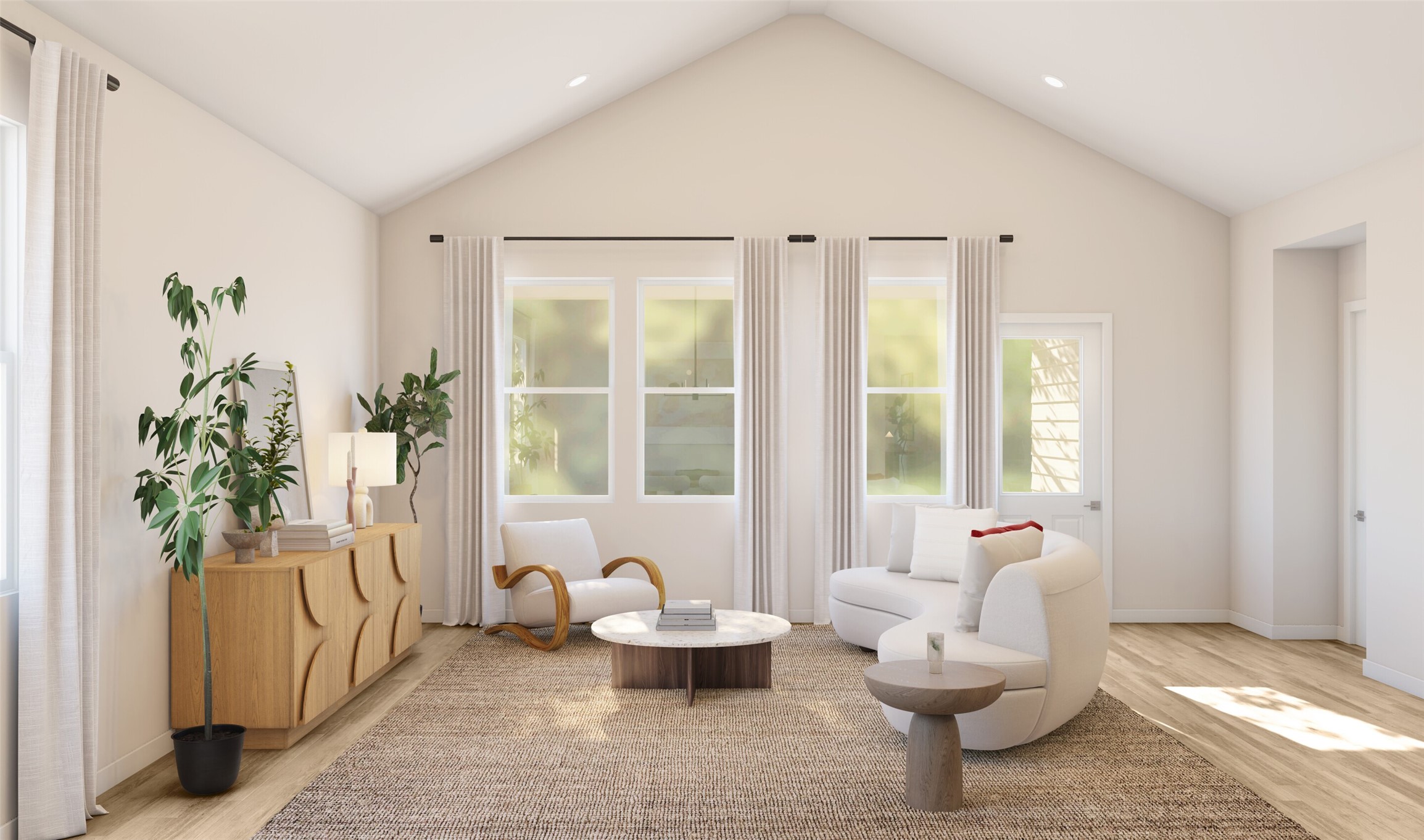 Cozy great room (*Artist rendering used for illustration purposes only. Colors/finishes may differ from the ones currently selected in the home.)