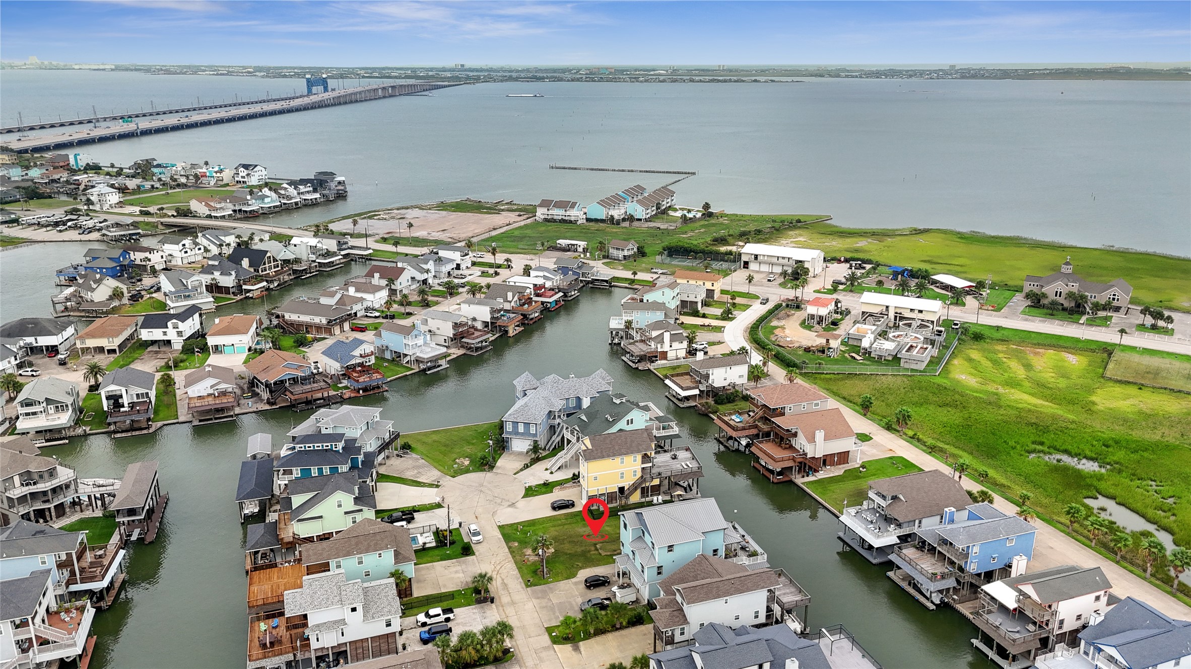 Tiki is located just before the causeway heading to Galveston. Tiki is located just before the causeway heading to Galveston.